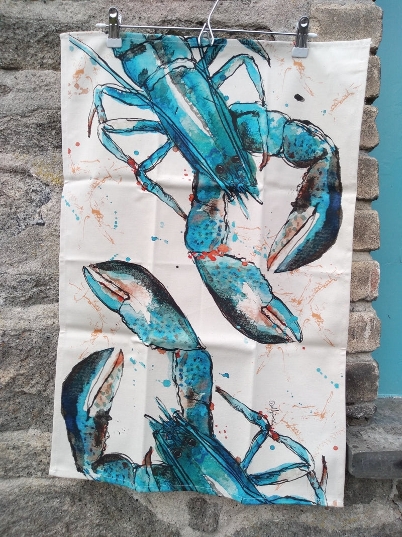 Lobster Tea towel