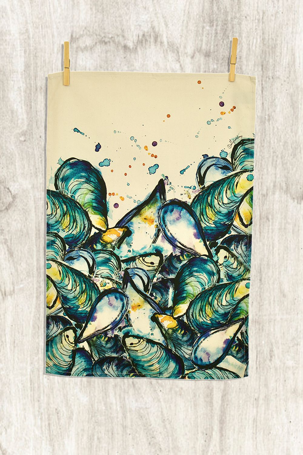 Mussels Tea towel