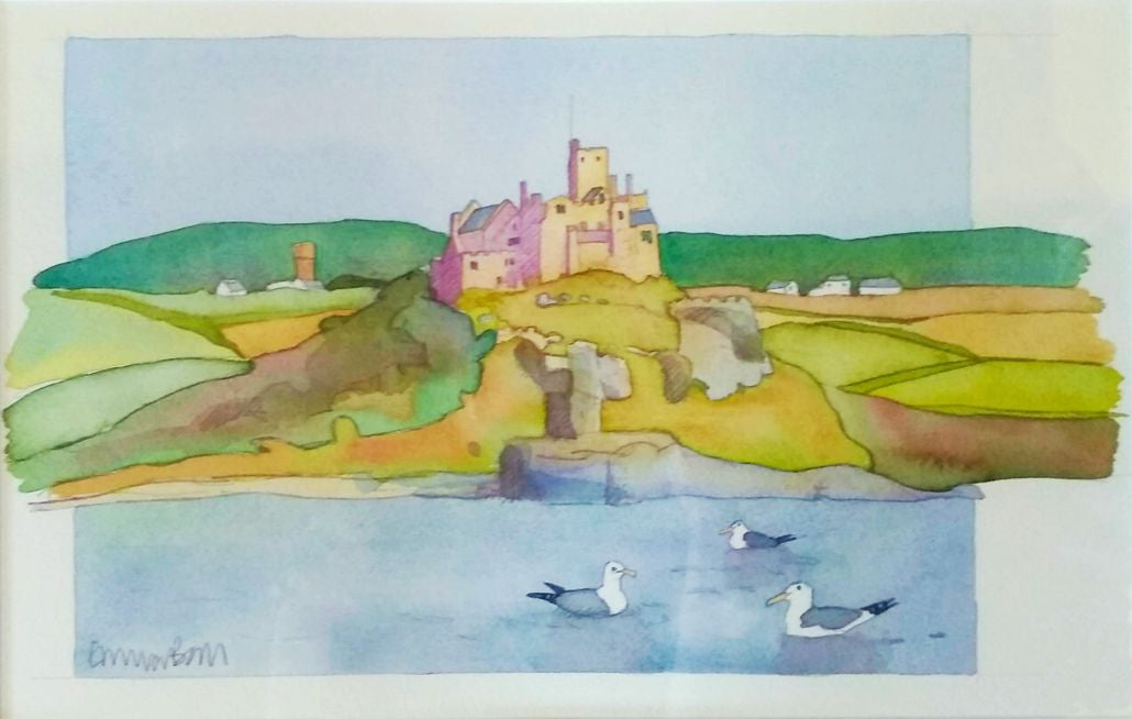 St. Michael's Mount, original painting by Emma Ball