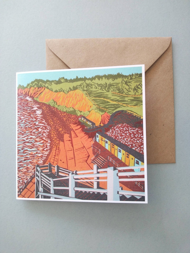 Jacob's Ladder, Sidmouth card by Hazel Bryer