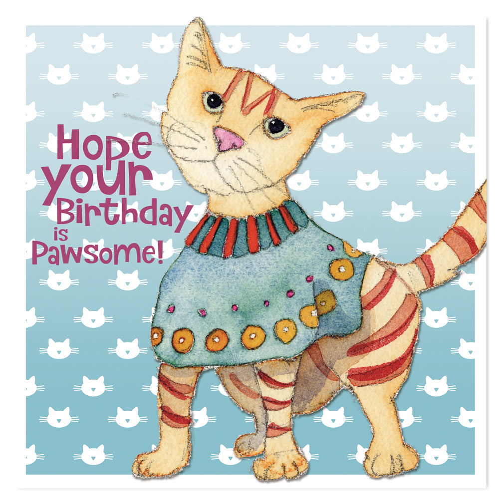 "Hope Your Birthday Is Pawsome!" birthday card by Emma Ball