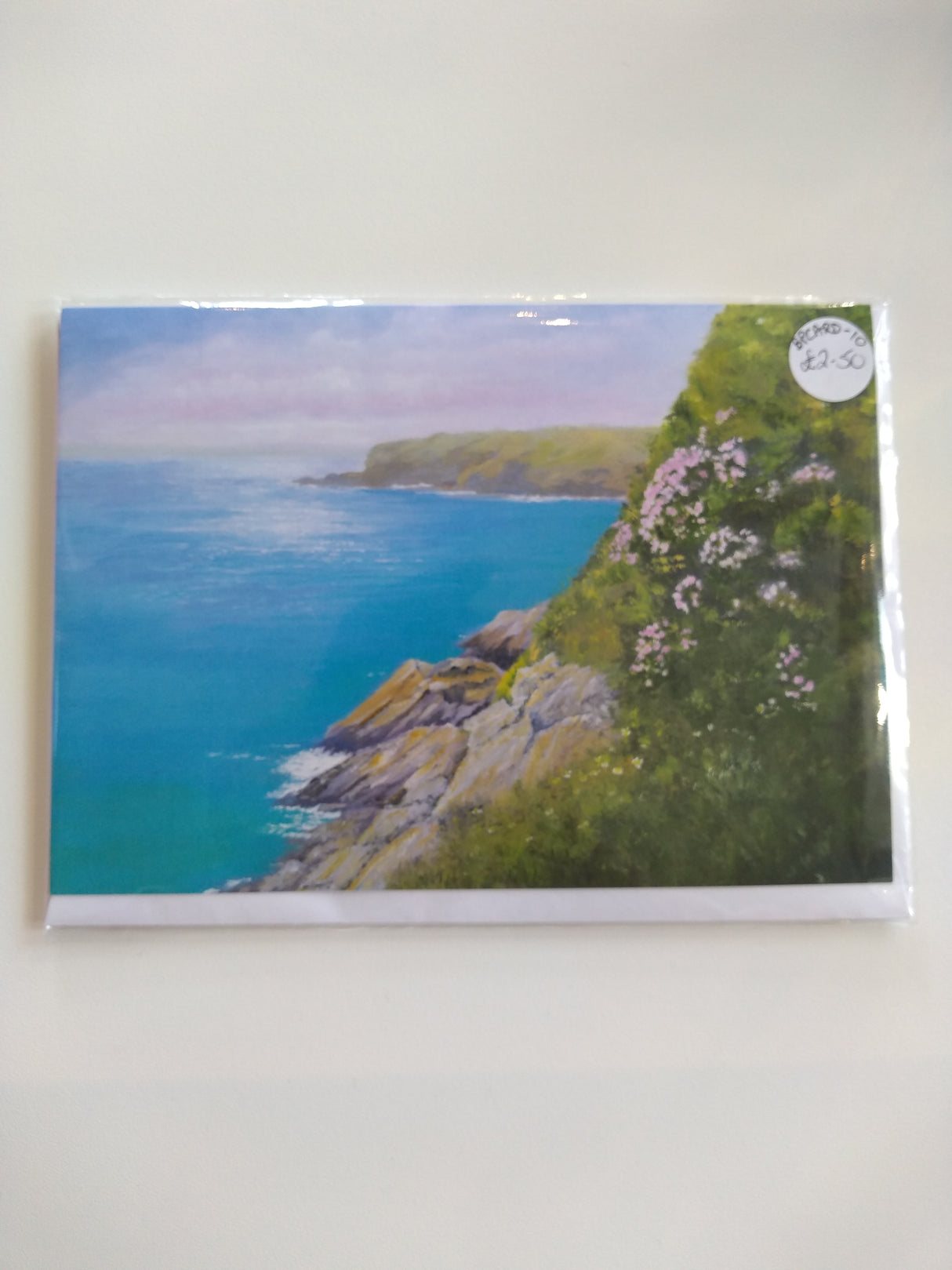 High Cliffs Near Mullion card by Barbara Powell