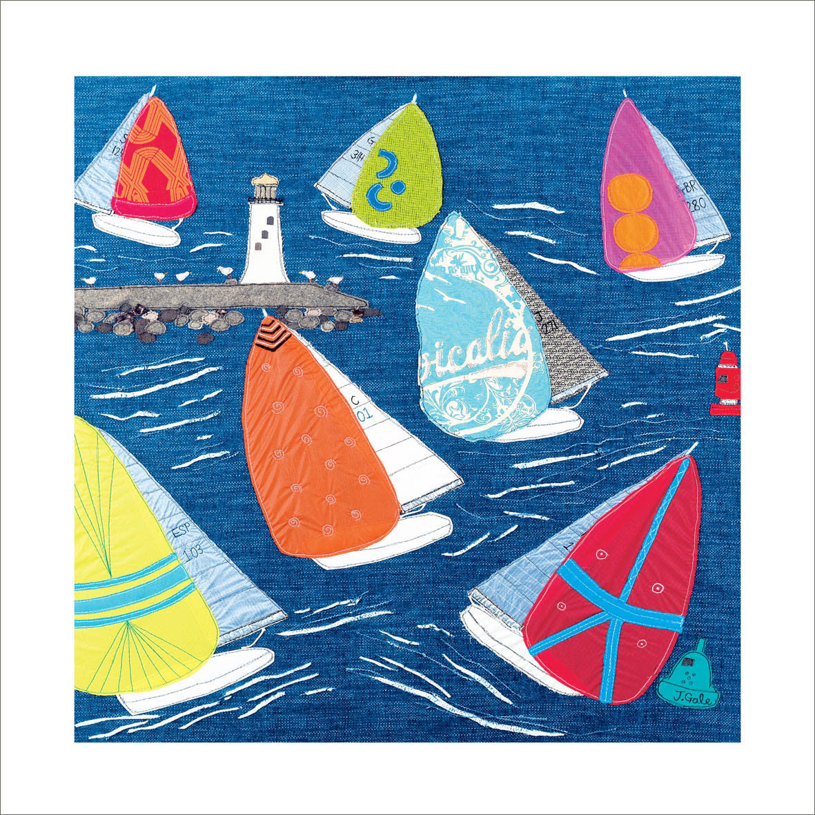 "Jibe Ho" Jackie Gale card