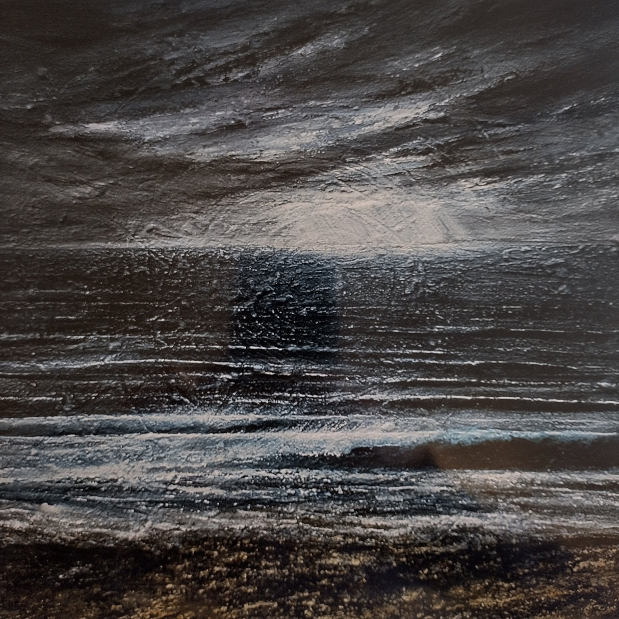 Cornish Winter Storm, print by Kit Johns.