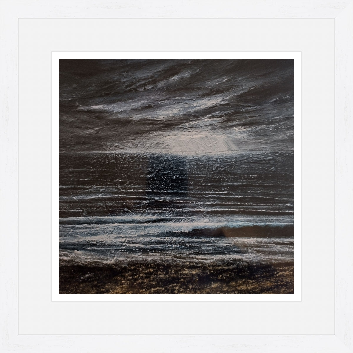 Cornish Winter Storm, print by Kit Johns.