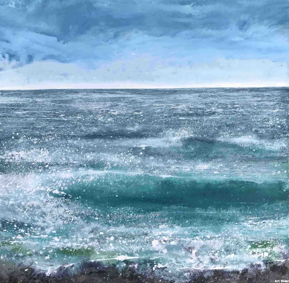 Turquoise Pentreath, print by Kit Johns.