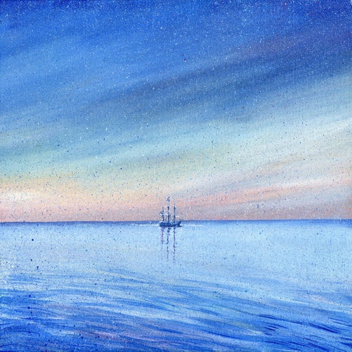 Liz Hackney, Waiting Off Charlestown medium print