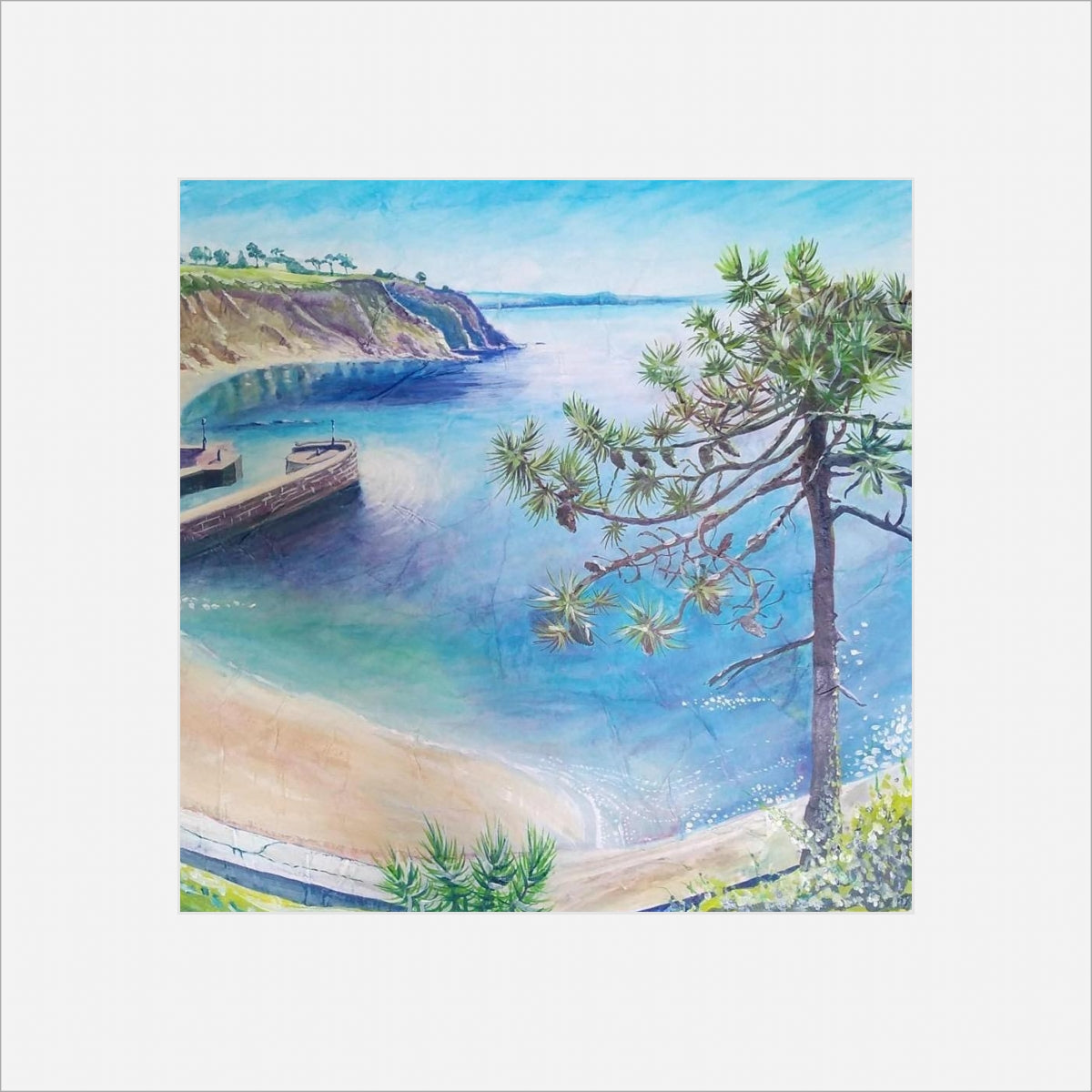 "The Lonely Pine Tree, Charlestown" print by Liz Hackney