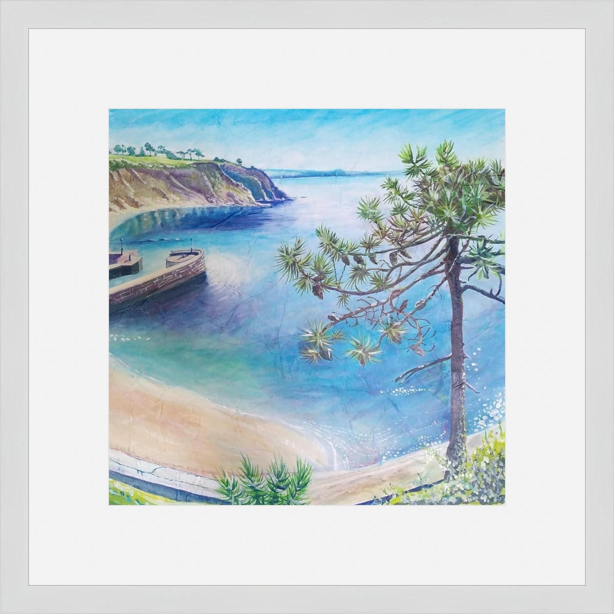 "The Lonely Pine Tree, Charlestown" print by Liz Hackney