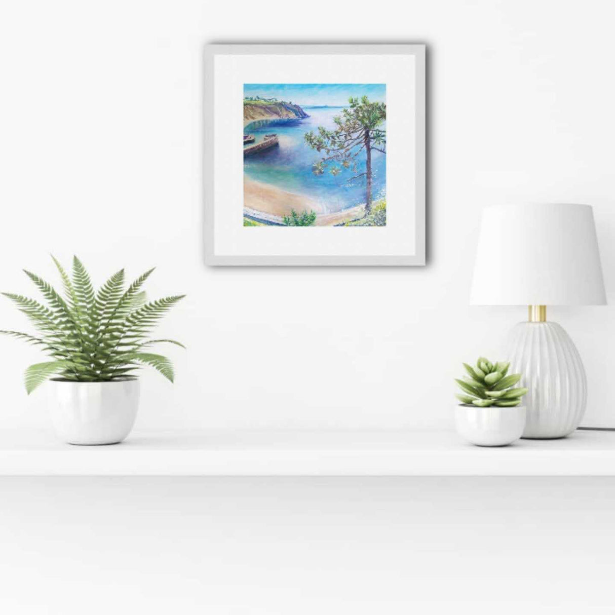 "The Lonely Pine Tree, Charlestown" print by Liz Hackney