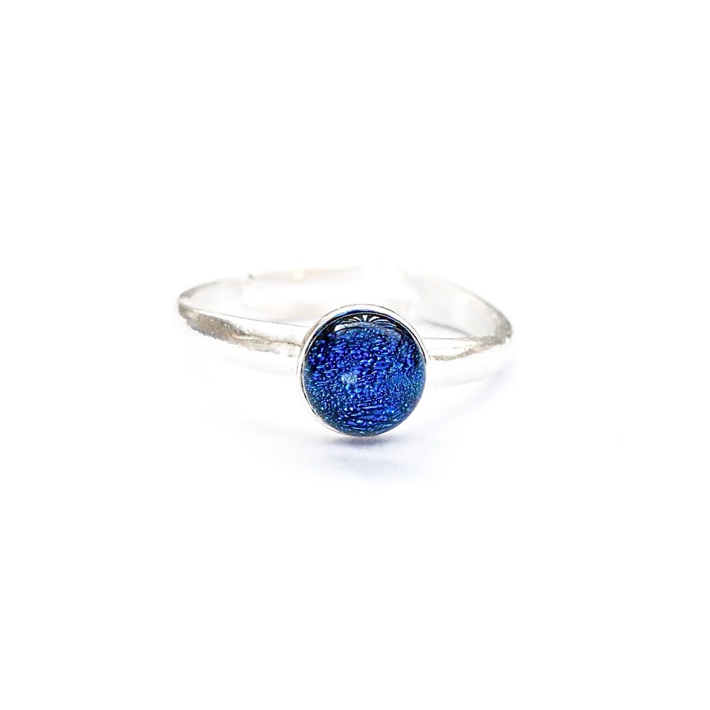 Small Round "Deep Blue" Ava ring