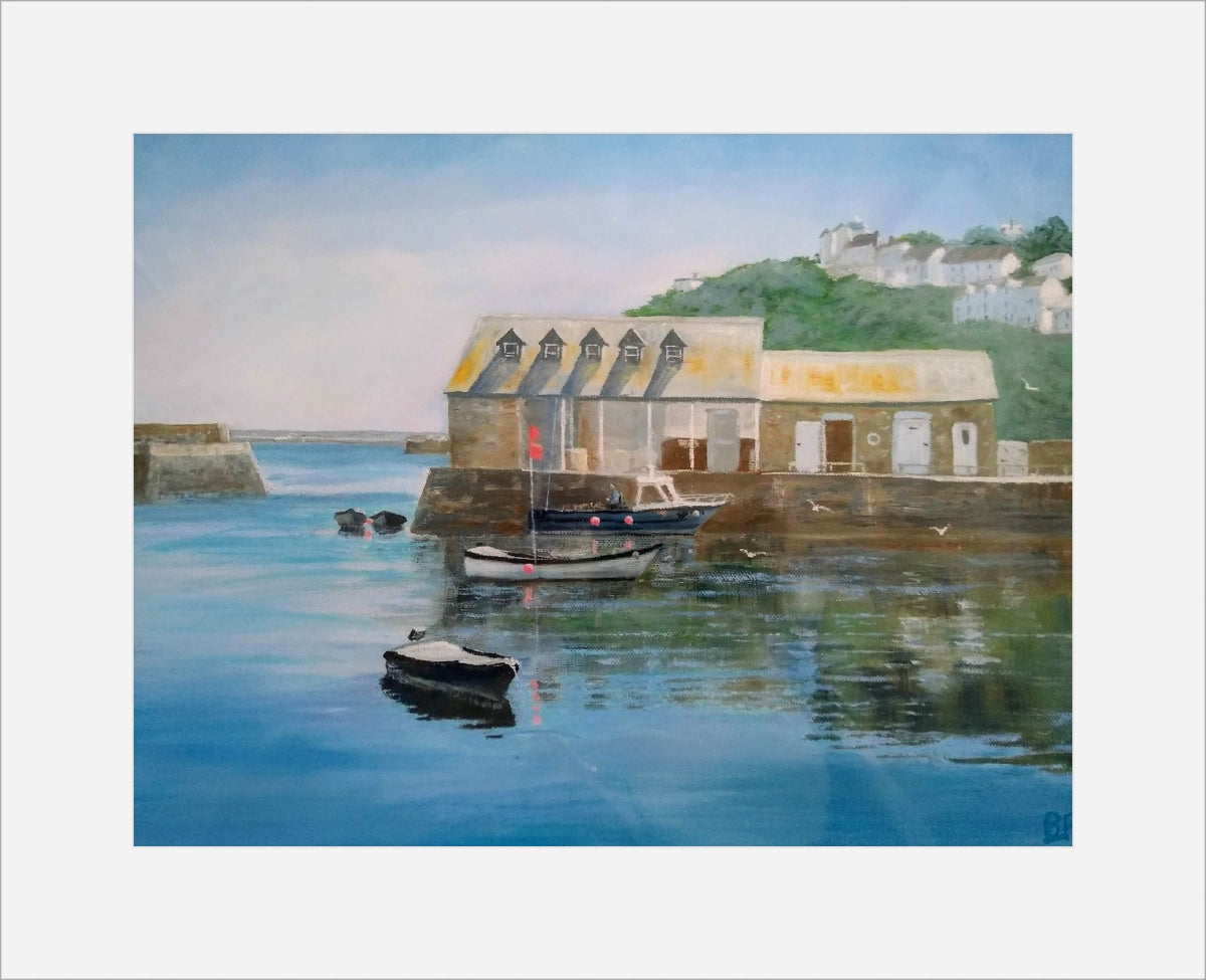 Mevagissey Print by Barbara Powell (com)
