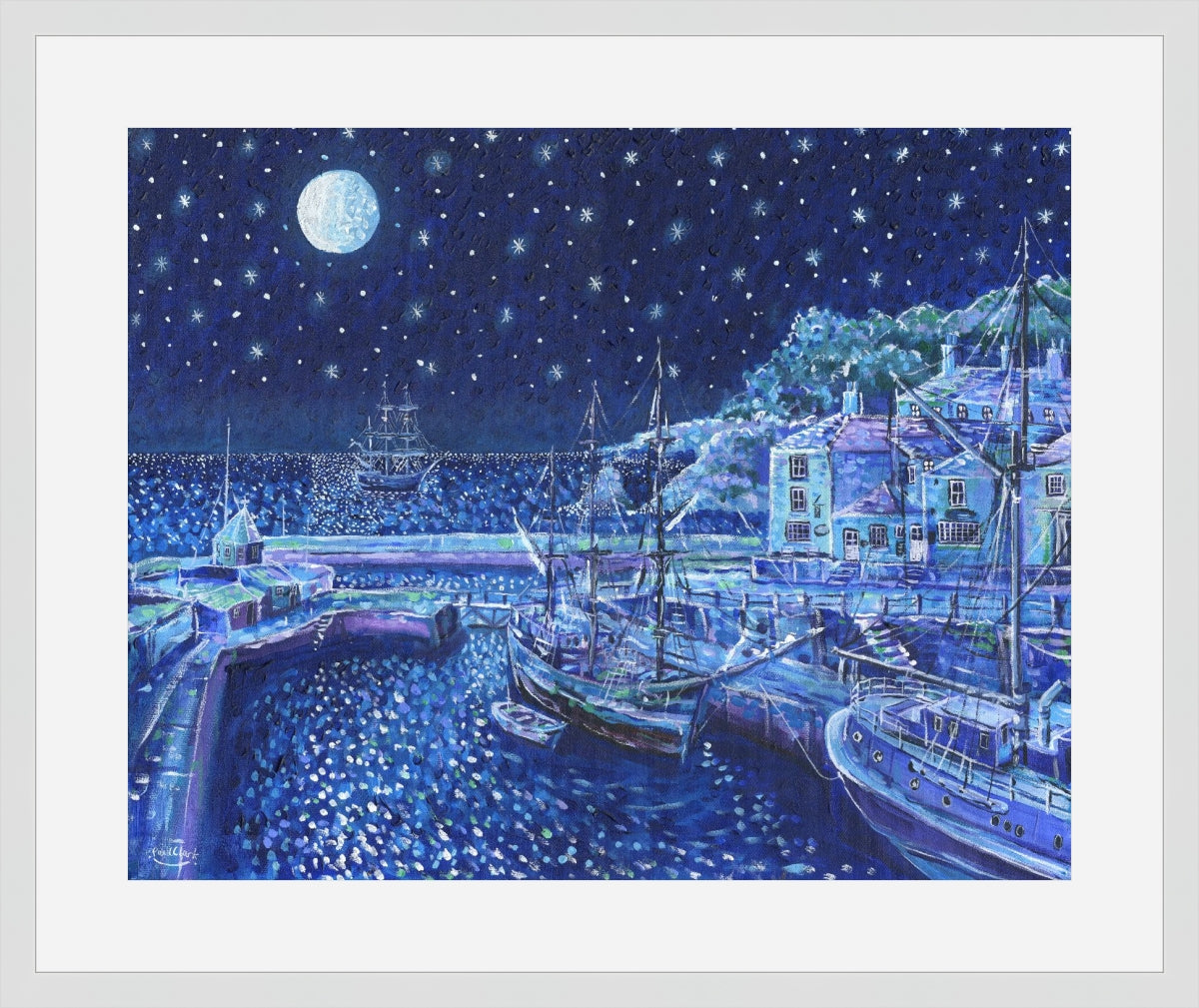 Paul Clark We Saw Three Ships Charlestown Print