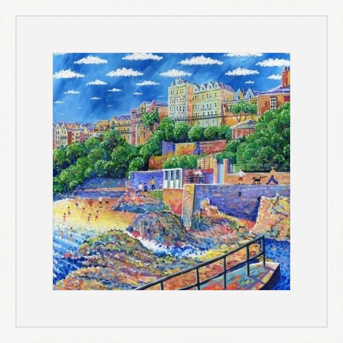 Fowey Hotel, print by Paul Clark