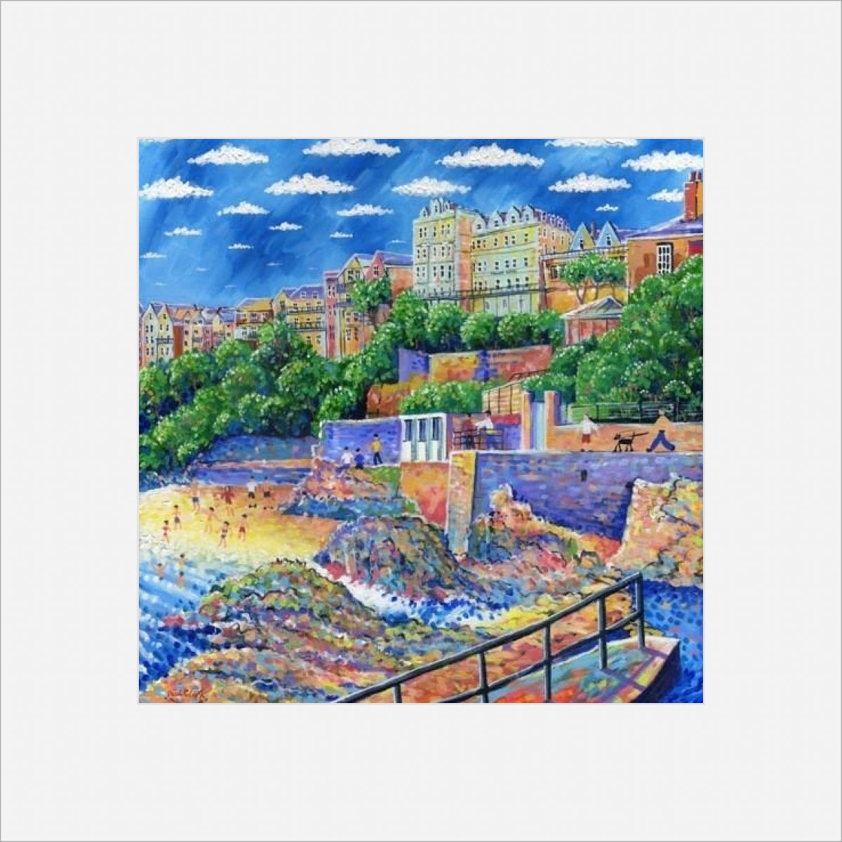 Fowey Hotel, print by Paul Clark