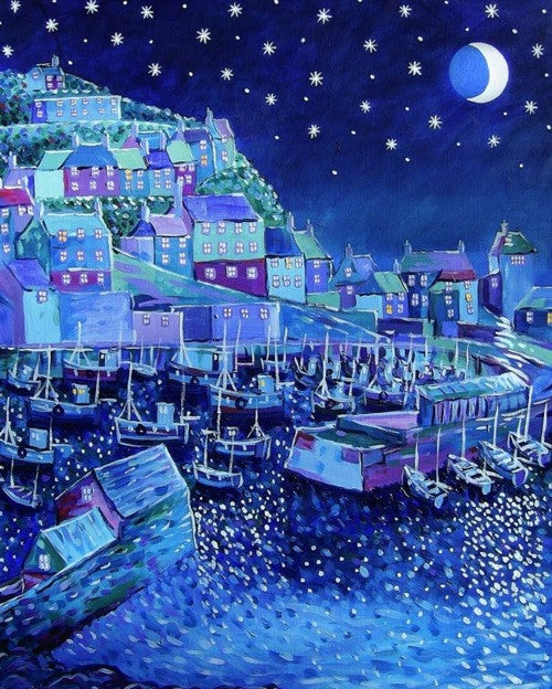 Mevagissey Night print by Paul Clark