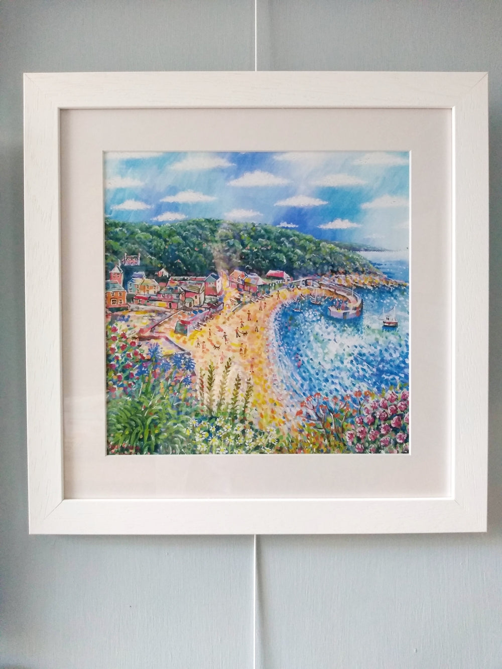 Polkerris, print by Paul Clark