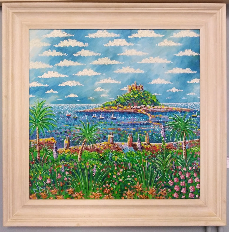 St. Michaels Mount original painting by Paul Clark