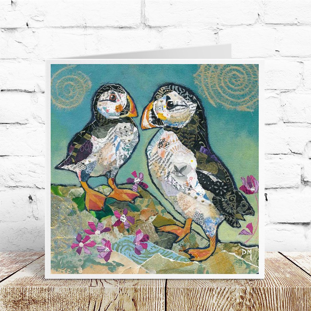 "Puffin Pals" card by Dawn Maciocia