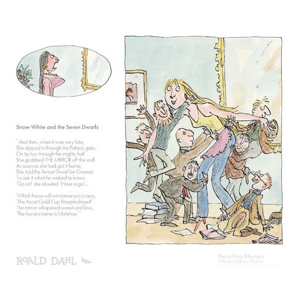 Roald Dahls Revolting Rhymes "Snow White And The Seven Dwarfs" print