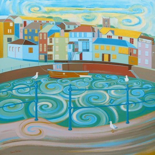 We Three On Custom House Quay by Sara Holden