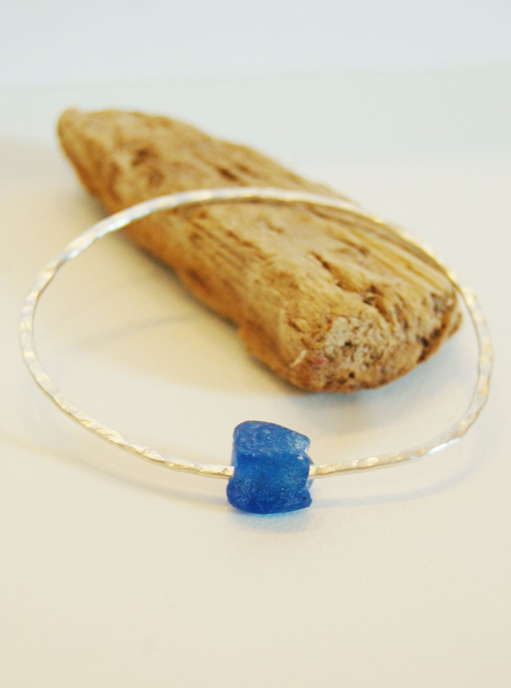 Sarah Drew Eco-Silver Bottle Bead Bangle