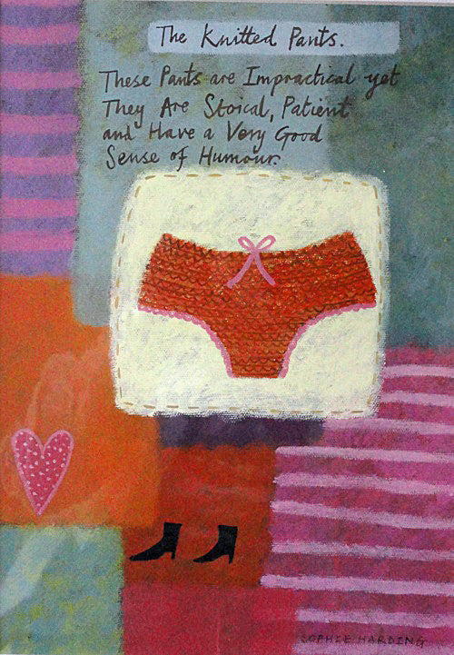 Sophie Harding "The Knitted Pants" print (com)