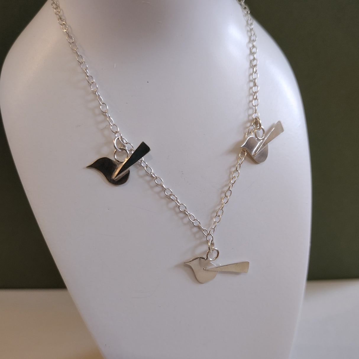 Three Little Birds necklace by Amy R Lee