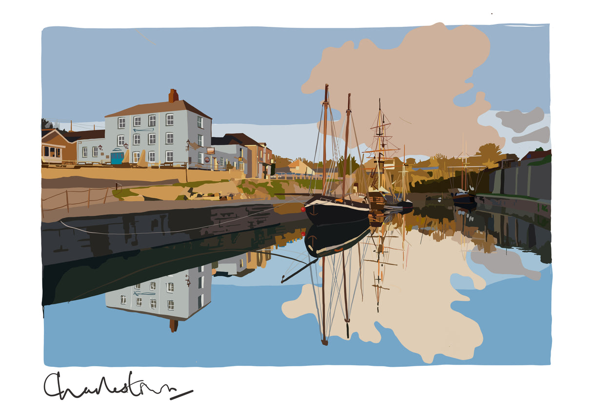 Charlestown Print by Tom Hughes