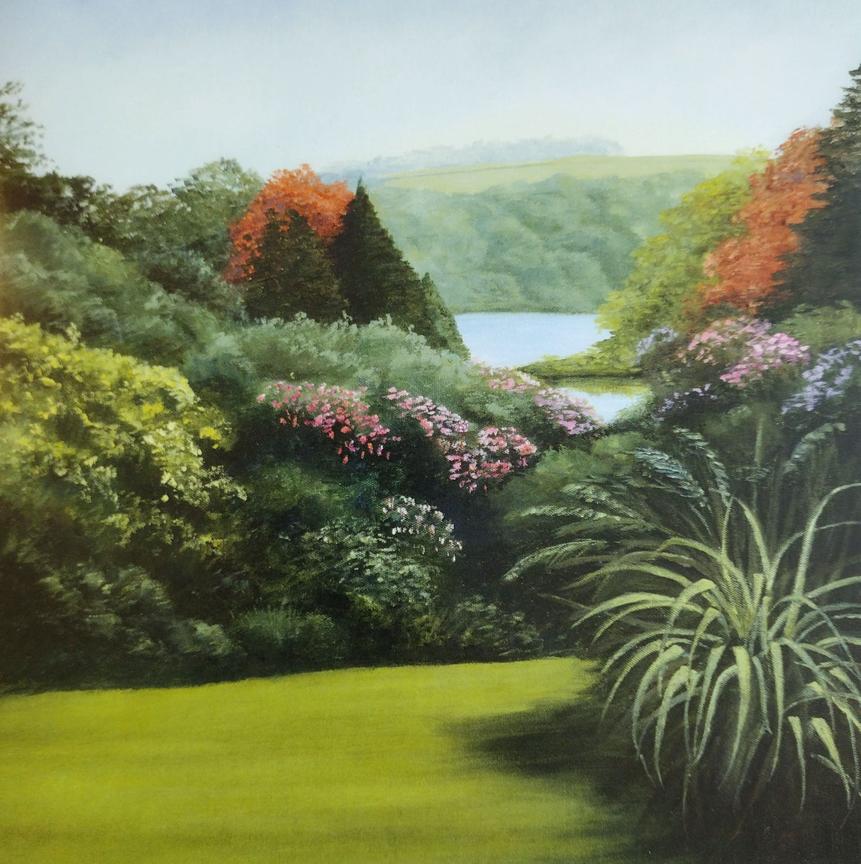 Trebah Gardens, Print by Barbara Powell (com)