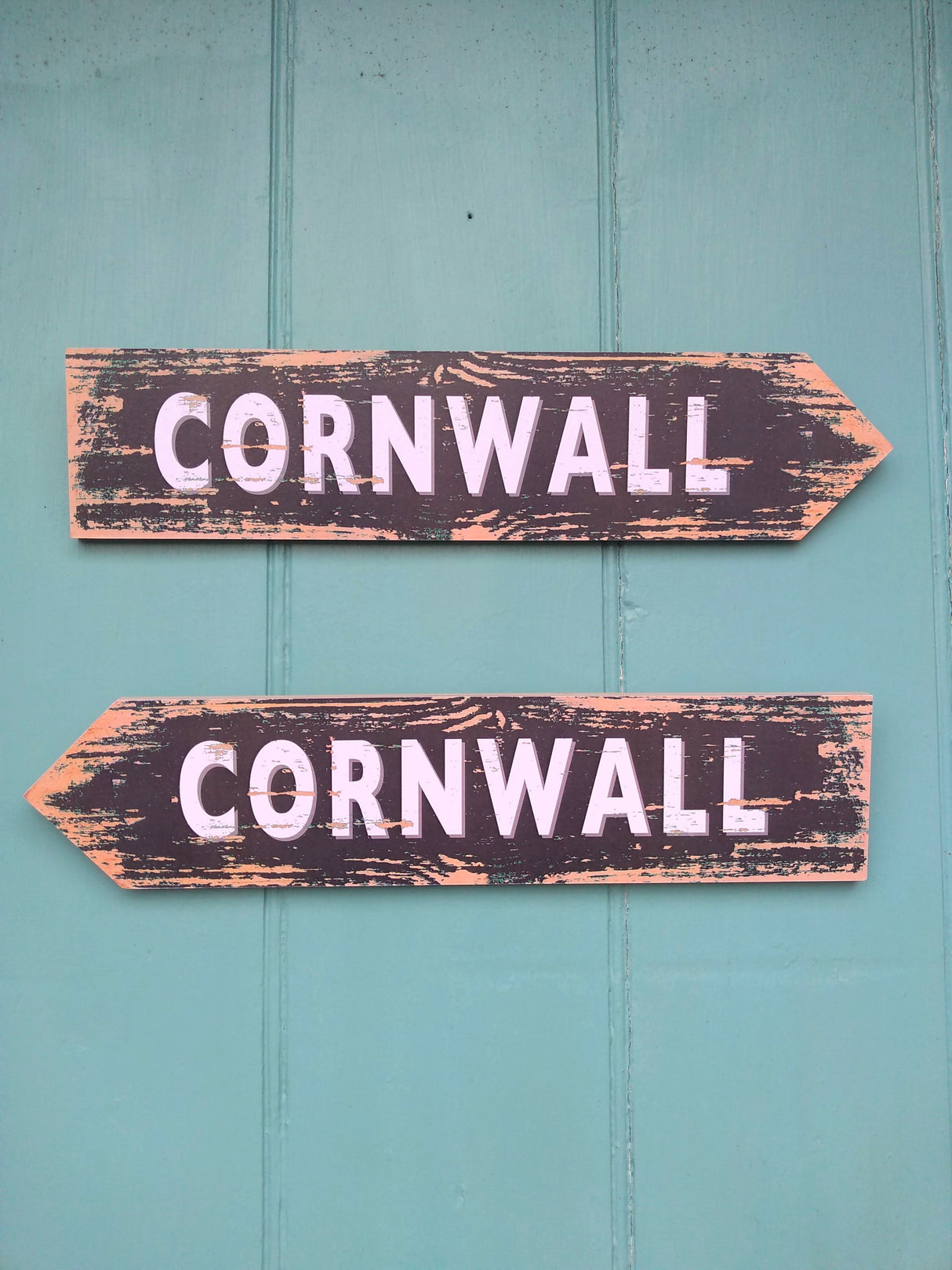 Cornwall coastal sign