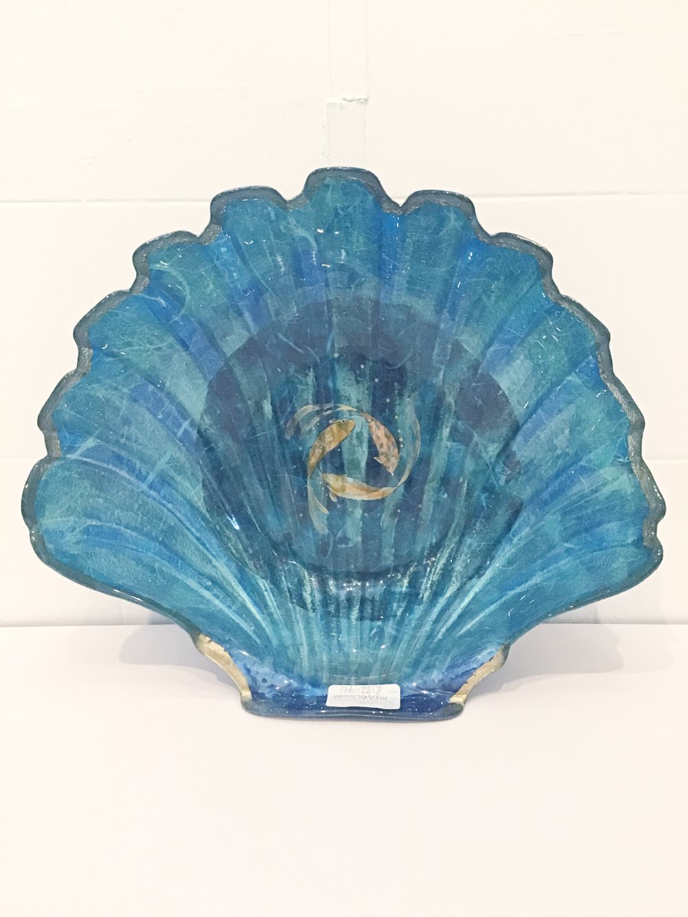 Margaret Johnson Glass shell bowl