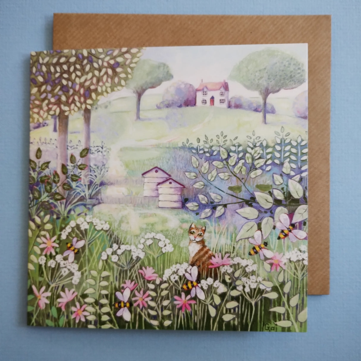 The Bee Garden, card by Penny Gaj