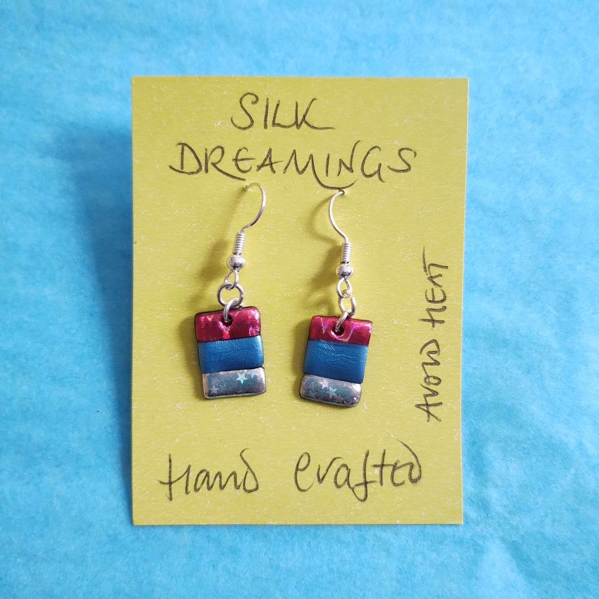 Silk Dreamings drop earrings.
