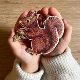 Woodland 5 piece wooden Christmas decoration gift box set