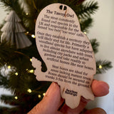 Woodland 5 piece wooden Christmas decoration gift box set