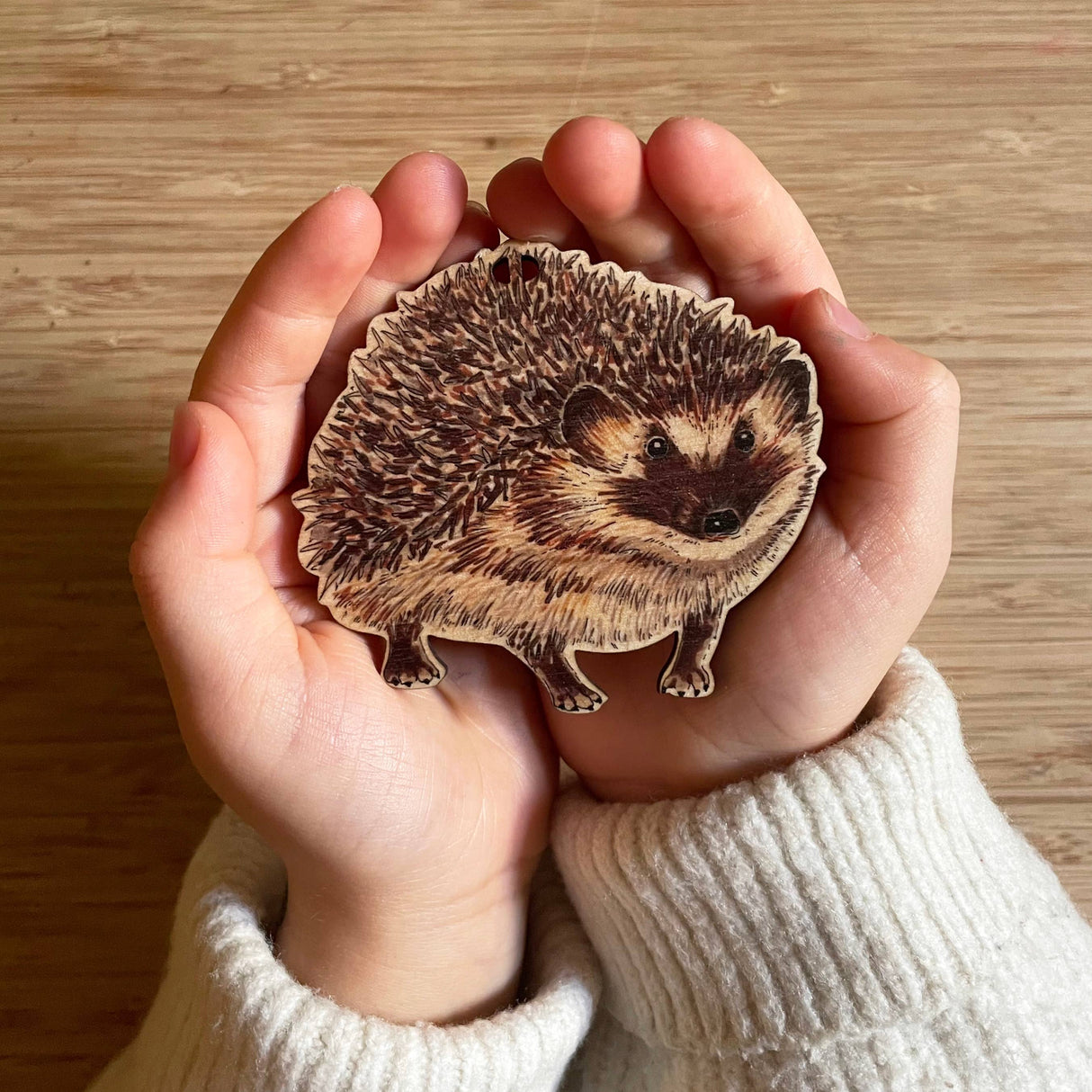 Woodland 5 piece wooden Christmas decoration gift box set