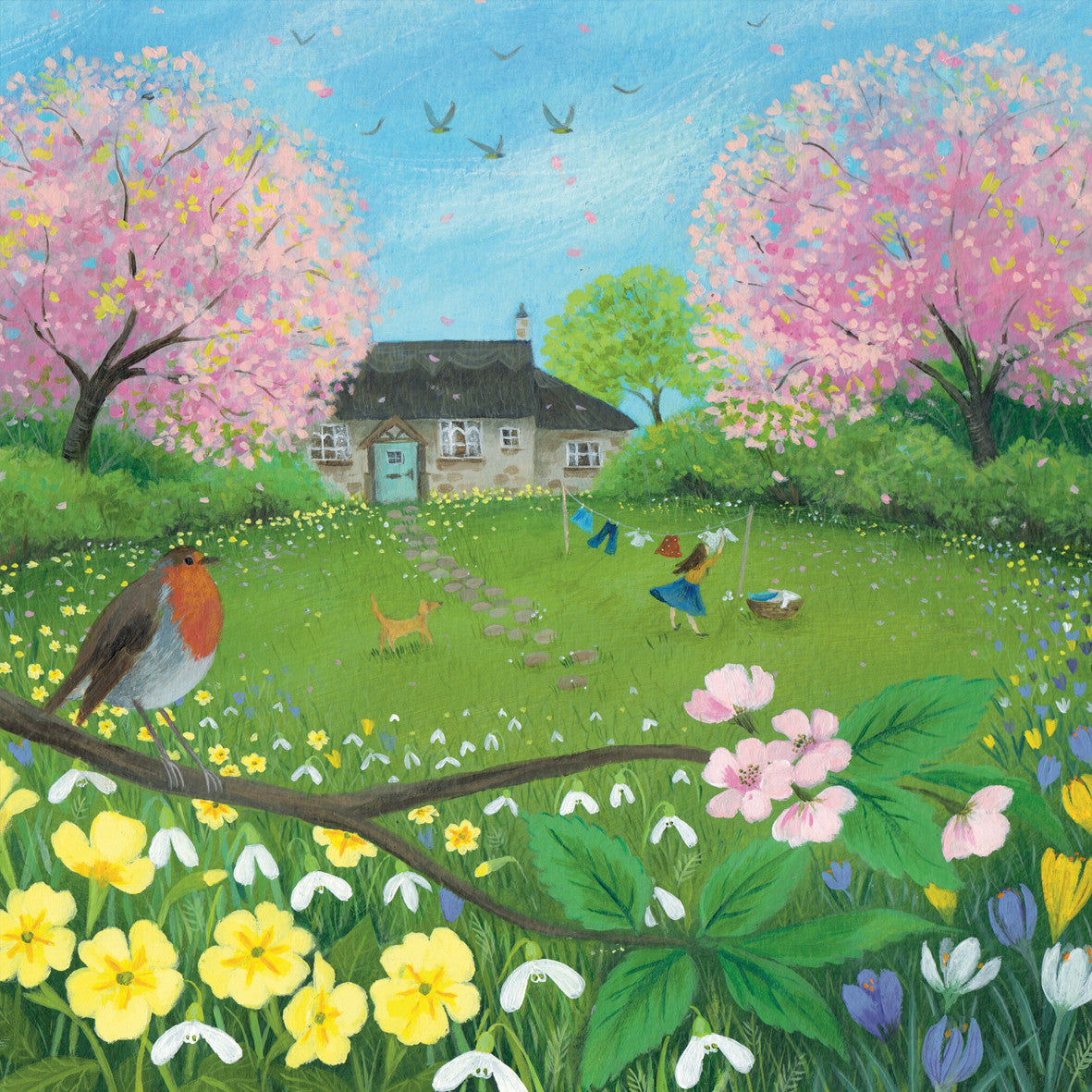 "A Spring Morning" card by Julia Crossland