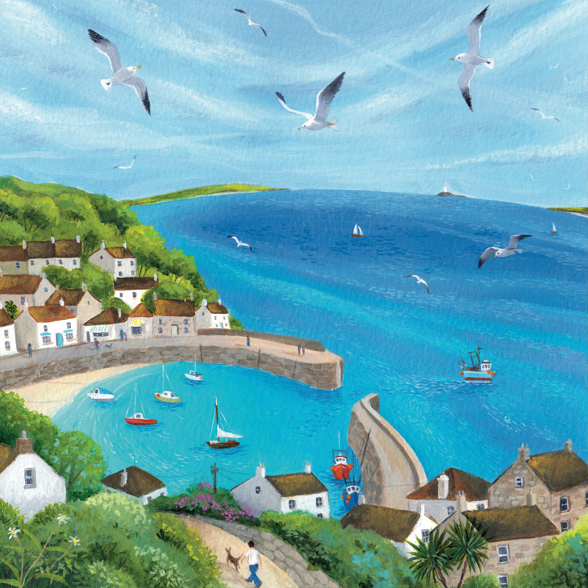 "Above the Bay" card by Julia Crossland