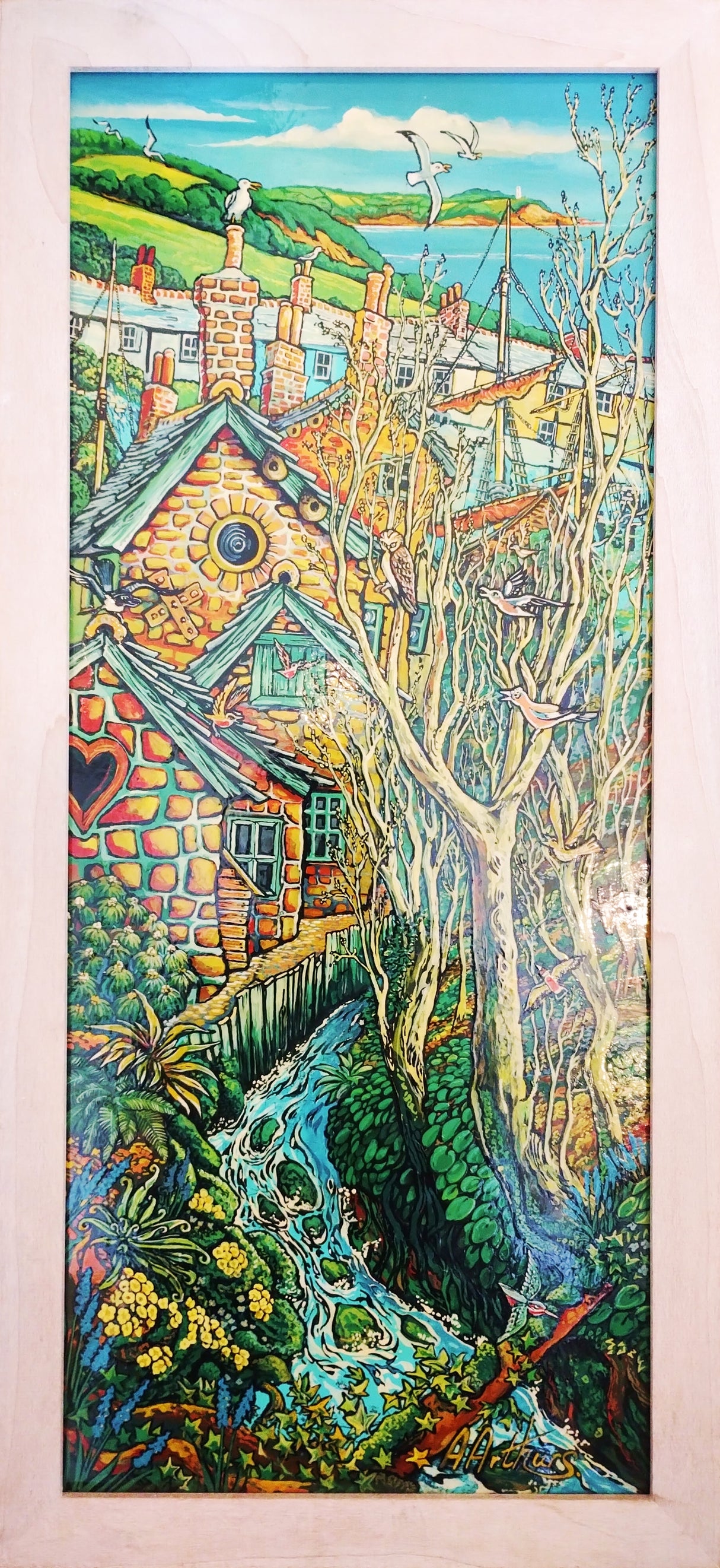 "Charlestown Stream to Harbour" by Alan Arthurs (com)