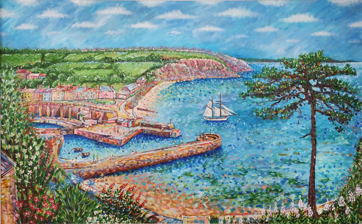 Anny of Charlestown Sets Sail" print by Paul Clark