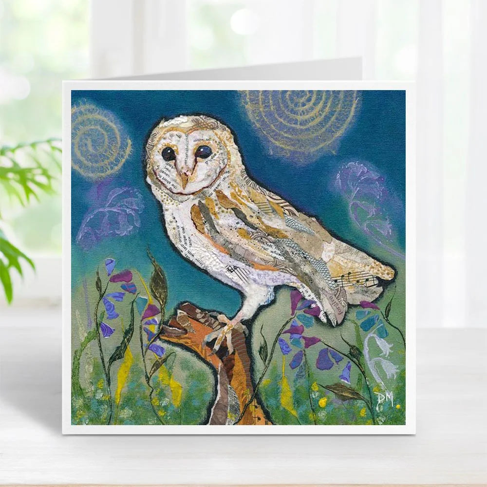 "Barn Owl" card by Dawn Maciocia