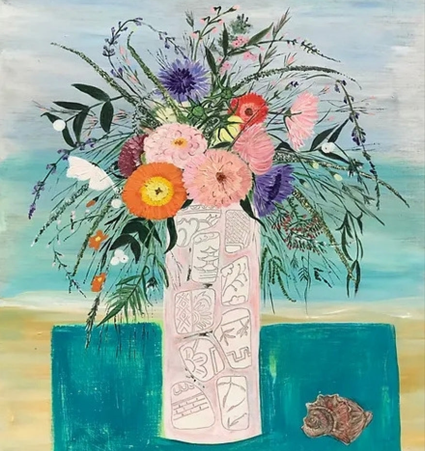 Flowers by the Sea 1 card by Claire London