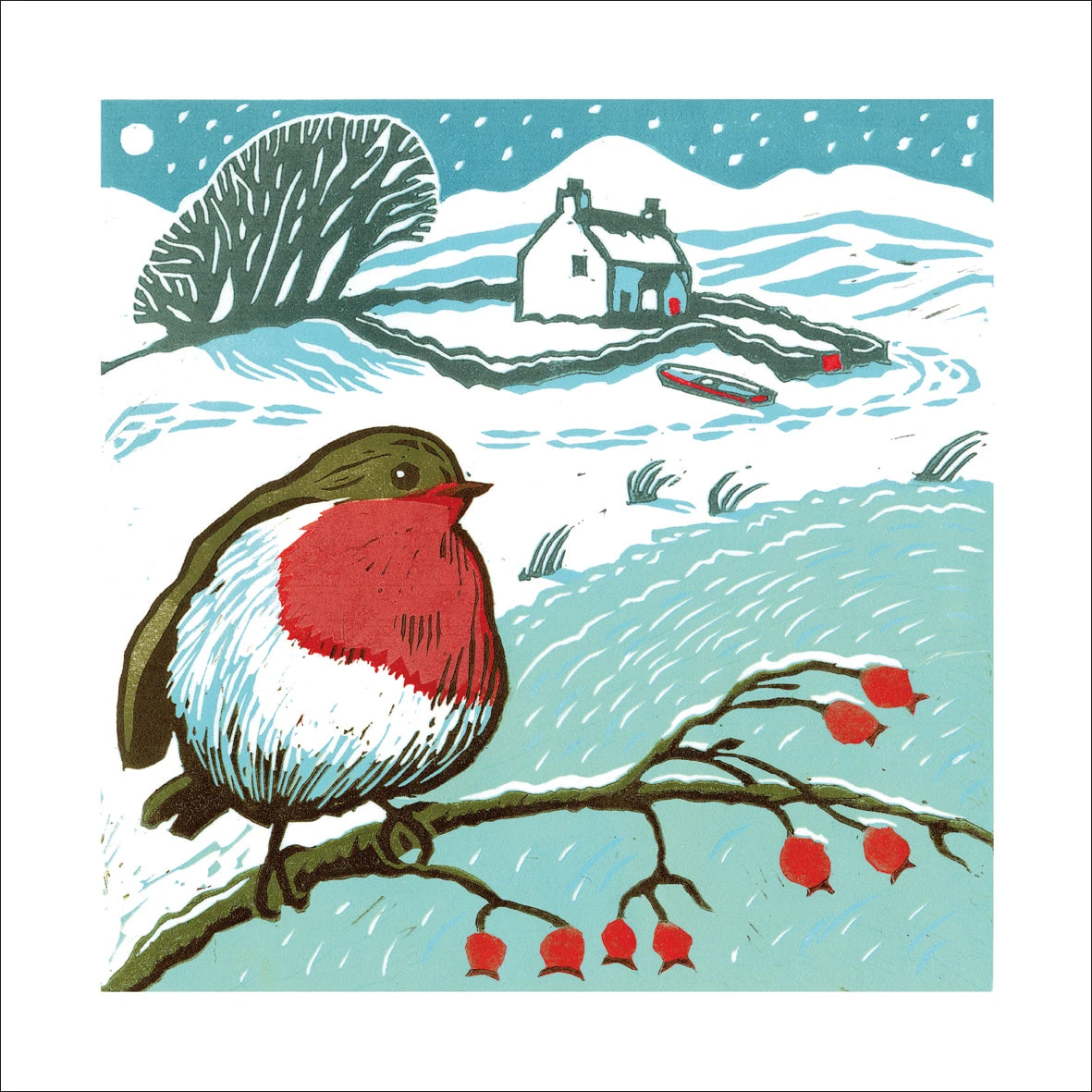"Coastal Winter" card by Joanna Martin