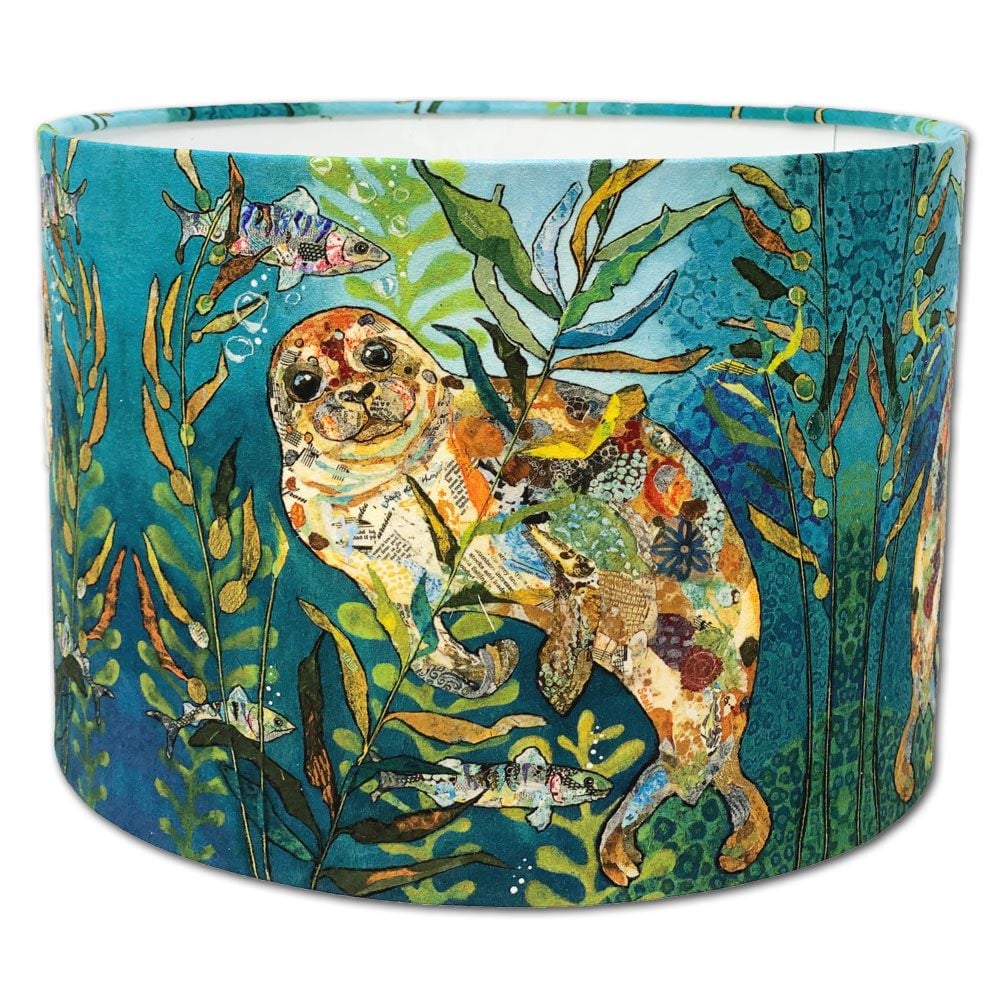 "Deep Blue Seal"  lampshade