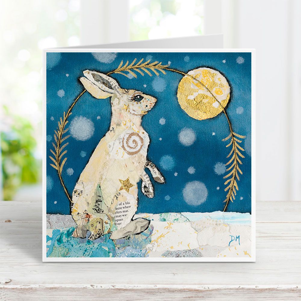 "Luna Mountain Hare" card by Dawn Maciocia