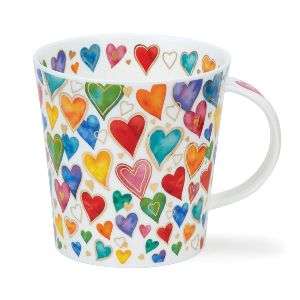 Lomo "Dazzle" Hearts Fine Bone China Mug