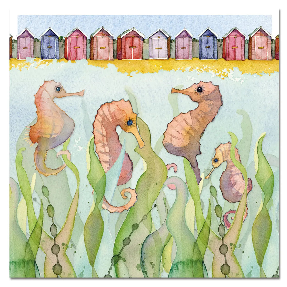 Seahorses card by Emma Ball