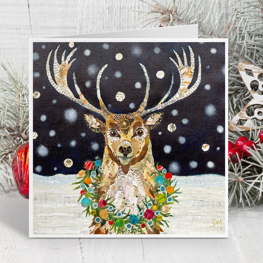 "Festive Stag" card by Dawn Maciocia