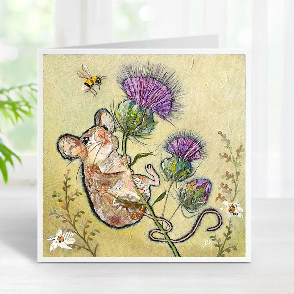 "First to the Top" fieldmouse card by Dawn Maciocia
